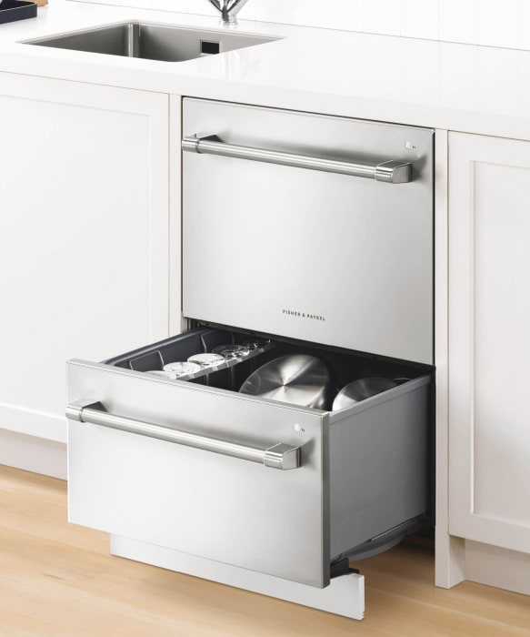Fisher & Paykel DD24DV2T9N 24 Inch Fully Integrated Double DishDrawer