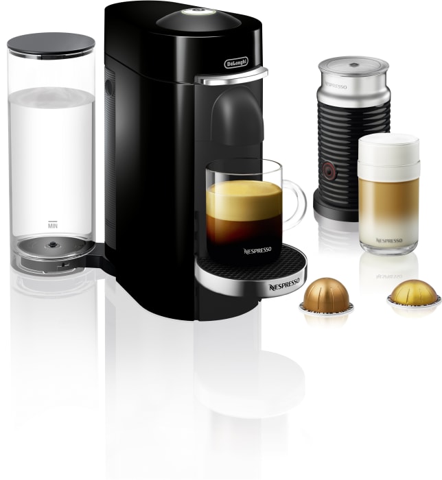 ENV155BAE Vertuo Coffee and Espresso Machine with Centrifusion™, Milk Frother, Fast Heat-Up, Auto Power-off, 12 Nespresso Tasting Pack, Capsule Recognition, 4 Cup Positions and Movable Water Tank