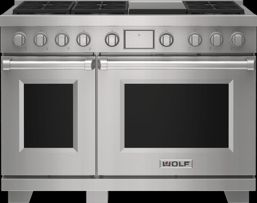 Wolf DF48650GSP 48 Inch Freestanding DualFuel Smart Range with 6 Dual