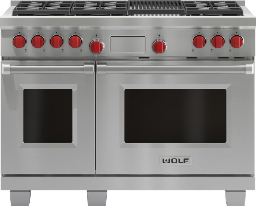 Wolf DF486CLP 48 Inch Freestanding Professional Dual Fuel Range