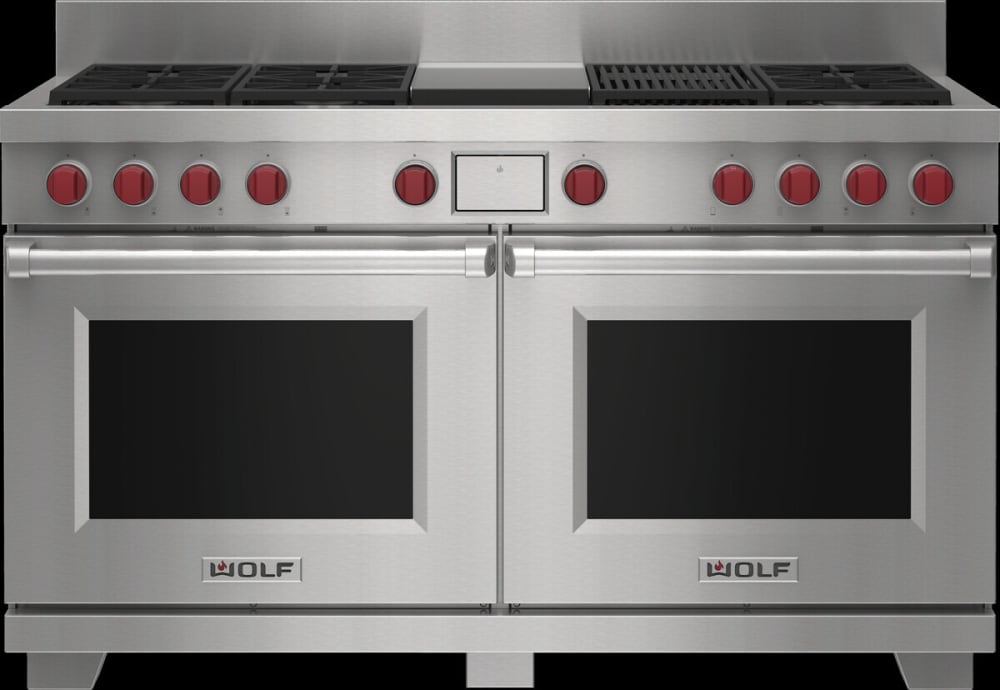 Wolf DF60650CGSP 60 Inch Freestanding DualFuel Smart Range with 6