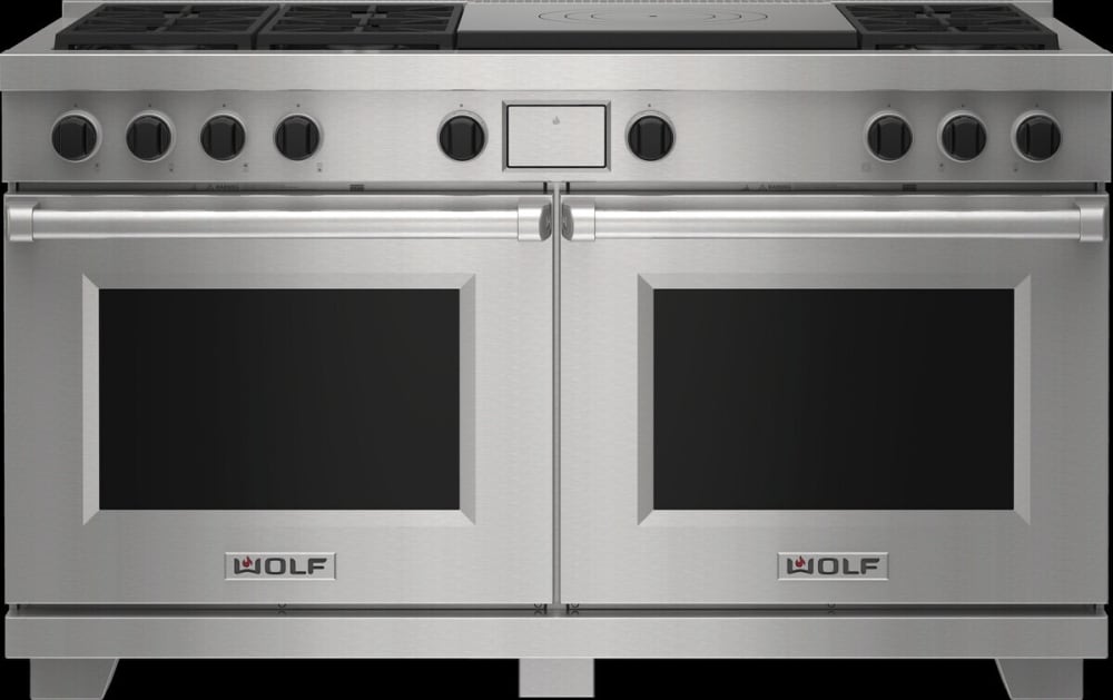 Wolf DF60650FSP 60 Inch Freestanding DualFuel Smart Range with 6 Dual