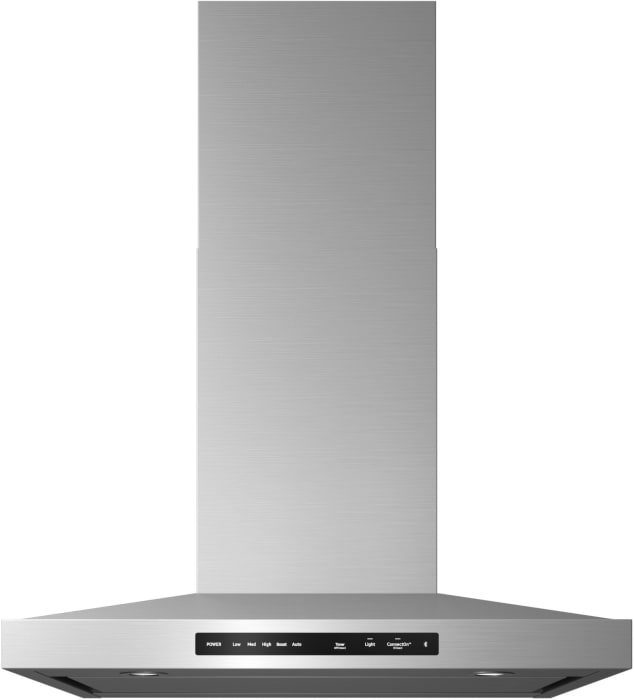 Dacor Dhd30m867ws 30 Inch Wall Mount Smart Range Hood With 4 Speed 600 Cfm Motor Touch Controls Led Lighting Perimetral Filter Heat Sensor Auto Connect Wifi And Bluetooth Connectivity Silver Stainless Steel