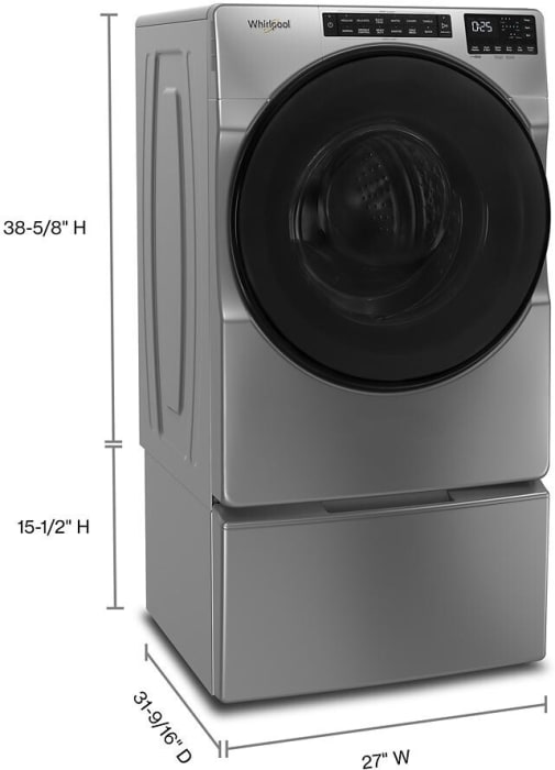 Whirlpool MAWADREMC56051 SidebySide on Pedestals Washer & Dryer Set
