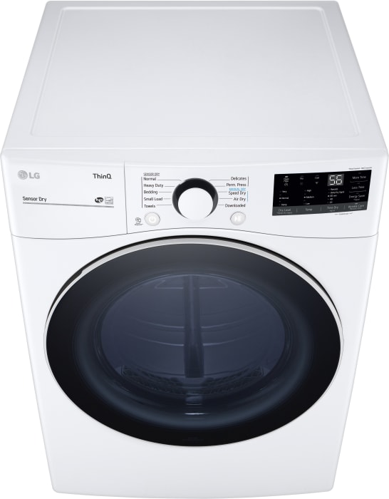 LG DLE3600W 27 Inch Electric Smart Dryer with 7.4 Cu. Ft. Capacity