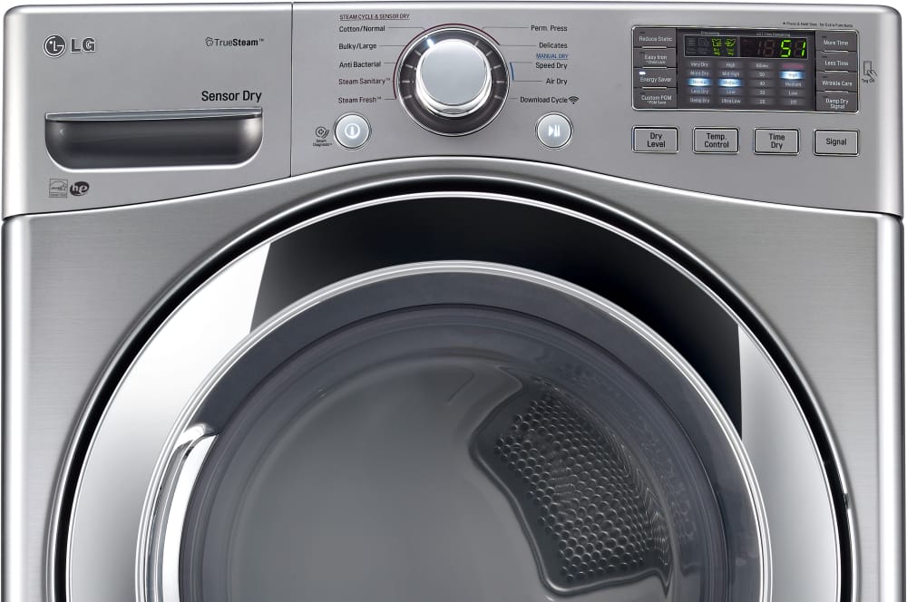 LG DLEX3370V 27 Inch Electric Dryer with TrueSteam™, SmartDiagnosis