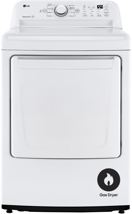 LG DLG7001W 27 Inch Gas Dryer with 7.3 Cu. Ft. Capacity, 8 Dryer