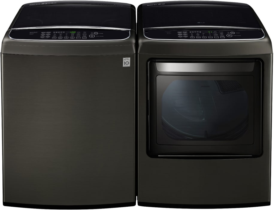 LG LGWADREW19014 SidebySide Washer & Dryer Set with Top Load Washer
