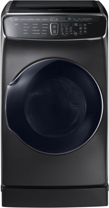 Samsung Dvg60m9900v 27 Inch Flexdry Gas Smart Dryer With Wi Fi Connectivity Multi Steam Super Speed Sensor Dry Drying Rack 16 Dry Cycles Wrinkle Prevent Anti Static Option Smart Care And 7 5 Cu Ft Capacity