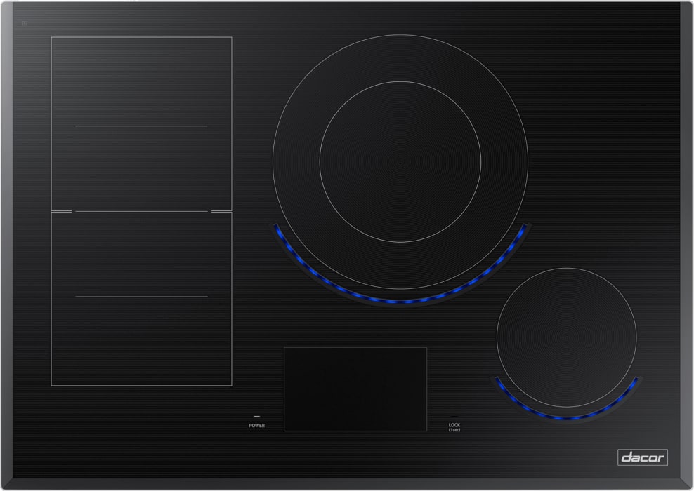 Dacor DTI30M977BB 30 Inch Smart Induction Cooktop with iQ Kitchen, Flex