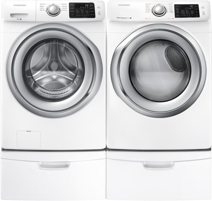 Samsung DV42H5200EW 27 Inch Electric Dryer with Steam Technology