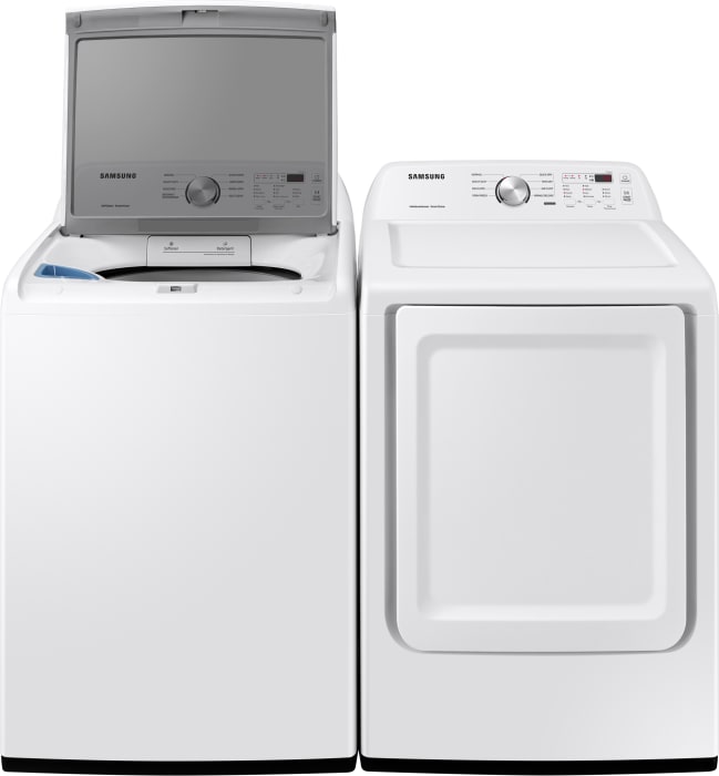 Samsung DVG45T3200W 27 Inch Gas Dryer with 7.2 cu. ft. Capacity, Smart Care, 8 Drying Options