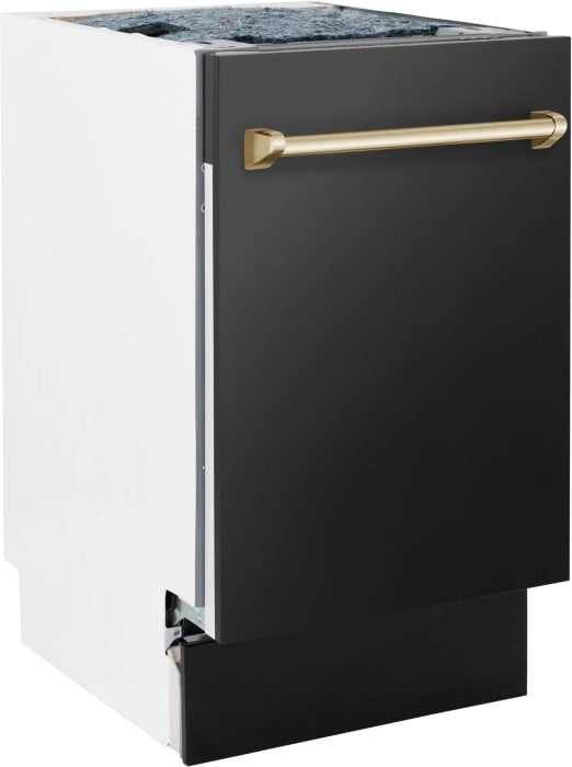 ZLINE DWVZBS18G 18 Inch Compact BuiltIn 3rd Rack Dishwasher with 10