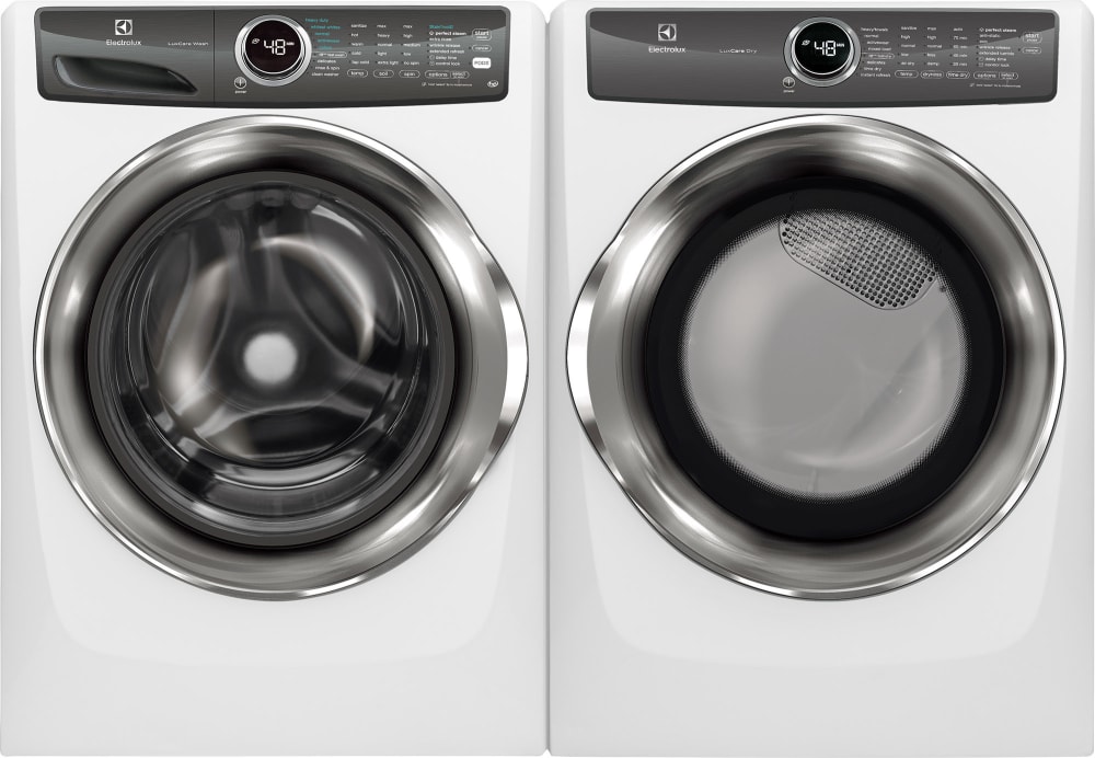 Electrolux Elwadrew5271 Side By Side Washer Dryer Set With Front Load Washer And Electric Dryer In Island White
