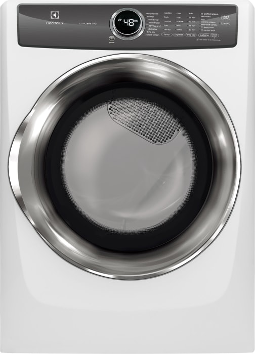 Electrolux Efmg527uiw 27 Inch Gas Dryer With Luxcare Dry System Instant Refresh Cycle Perfect Steam Wrinkle Release Fast Dry Cycle Luxcare Lint Shield Activewear Cycle 8 Dry Cycles And Energy Star Certified
