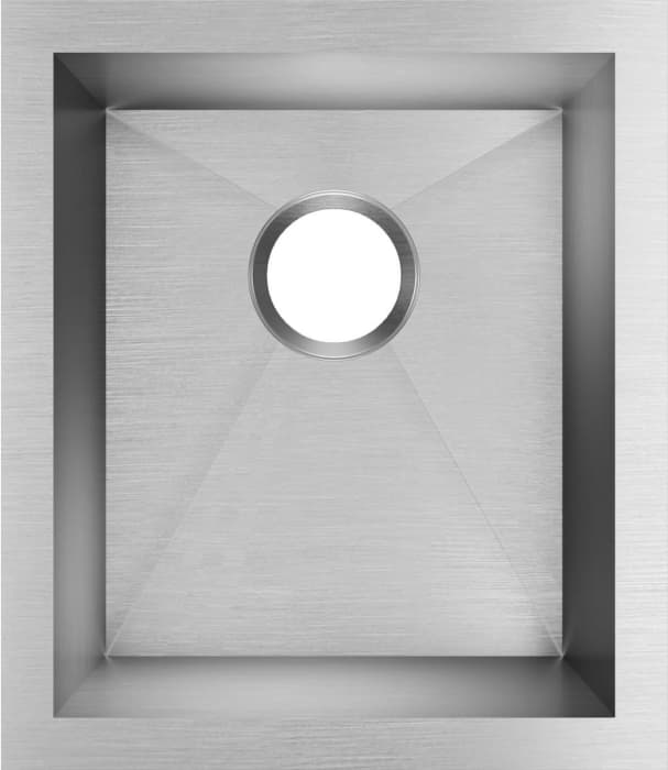 Elkay EFU131610T 16 Inch Single Bowl Undermount Kitchen Sink with 16