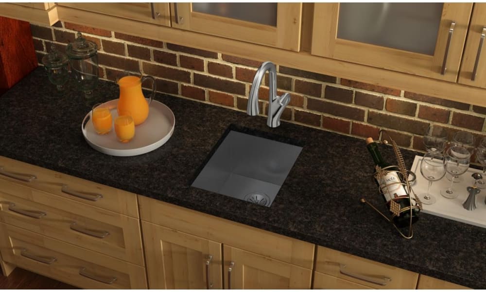 Elkay EFU141810 16 Inch Undermount Single Bowl Stainless Steel Sink