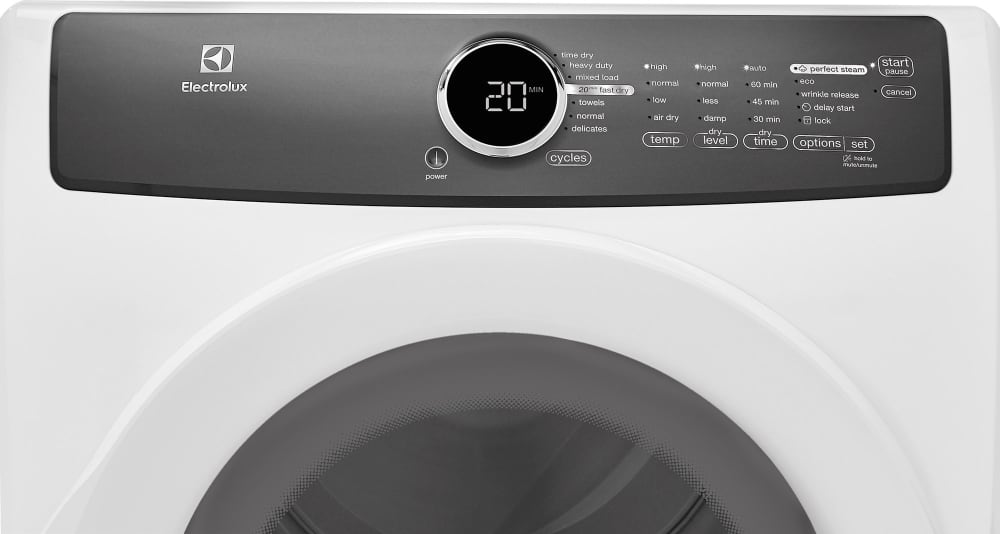 Electrolux EFME617SIW 27 Inch 8.0 cu. ft. Electric Dryer with Moisture