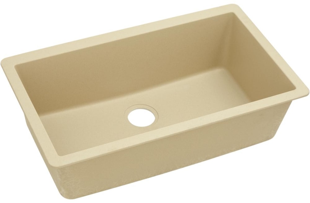 Elkay Elgru13322sd0 33 Inch Single Bowl Undermount Kitchen Sink With Scratch Resistant Stain Resistant And Sound Guard Material Sand