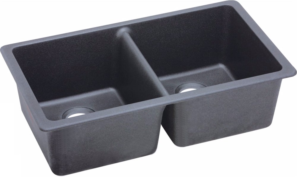 Elkay ELGU3322GY0 33 Inch Undermount Double Bowl Sink with E-Granite ...