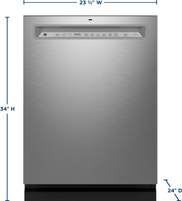 GE GDF650SYVFS 24 Inch Full Console Dishwasher with 16 Place Settings