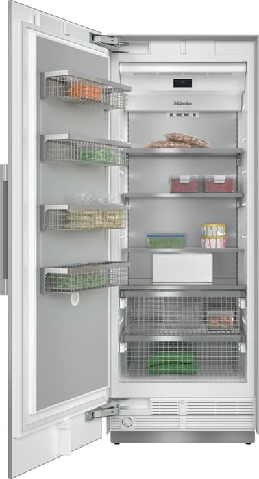 Miele F2811sf 30 Inch Smart Freezer Column With Wificonnect Dynacool Push2open Icemaker Masterfresh Supercool Sabbath Mode Active Airclean Filter Brilliantlight Mastersensor And Energy Star Stainless Steel Left Hinge