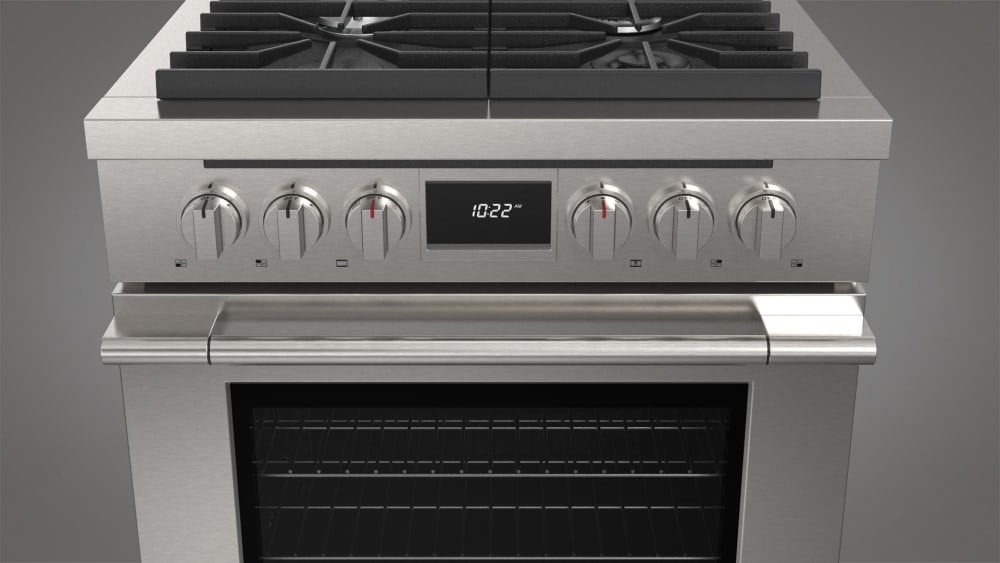 Fulgor Milano F4PDF304S1 30 Inch ProStyle Dual Fuel Range with 4 Sealed Burners, 4.4 Cu. Ft
