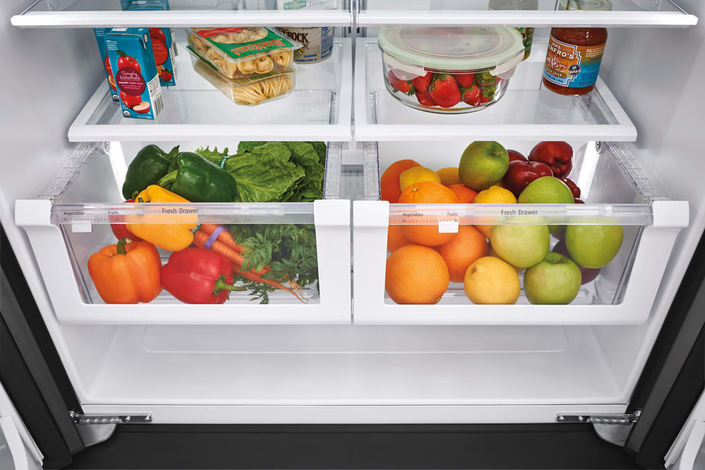 Frigidaire FFHB2750TD 36 Inch French Door Refrigerator with 26.8 Cu. Ft. Capacity, Adjustable