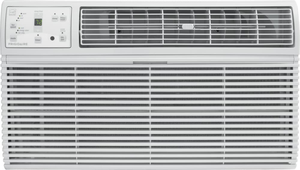 Frigidaire Ffta1033q1 10 000 Btu Thru The Wall Air Conditioner With 9 8 Eer R 410a Refrigerant 2 6 Pts Hr Dehumidification 450 Sq Ft Cooling Area Energy Saver And Remote Control