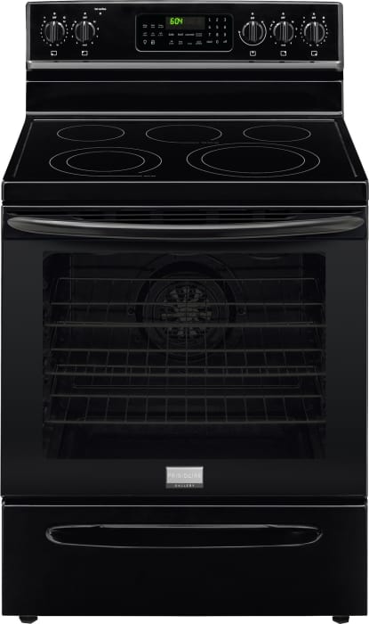 Frigidaire Fgef3058rb 30 Inch Freestanding Electric Range With True Convection Temperature Probe Storage Drawer Keep Warm Fits More Cooktop Precision Set Controls 5 8 Cu Ft Oven And Star K Certified Black