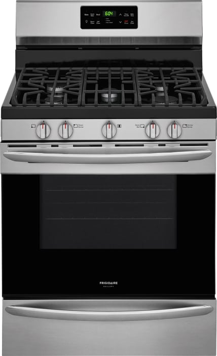 Frigidaire Fggf3036tf 30 Inch Freestanding Gas Range With Quick Bake Convection Storage Drawer One Touch Self Clean Power Burner Steam Cleaning Low Simmer Burner Star K Certified And 5 0 Cu Ft Capacity Smudge Proof