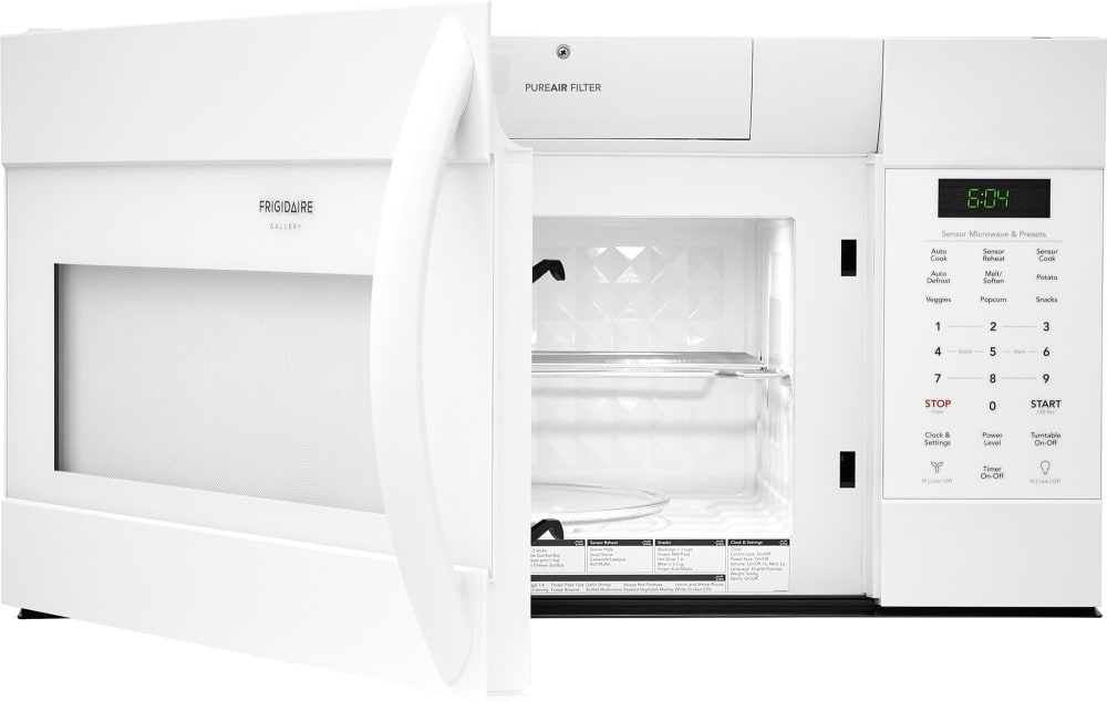 Frigidaire FGMV176NTW 30 Inch Over the Range Microwave with Sensor Cooking, SpaceWise® Rack