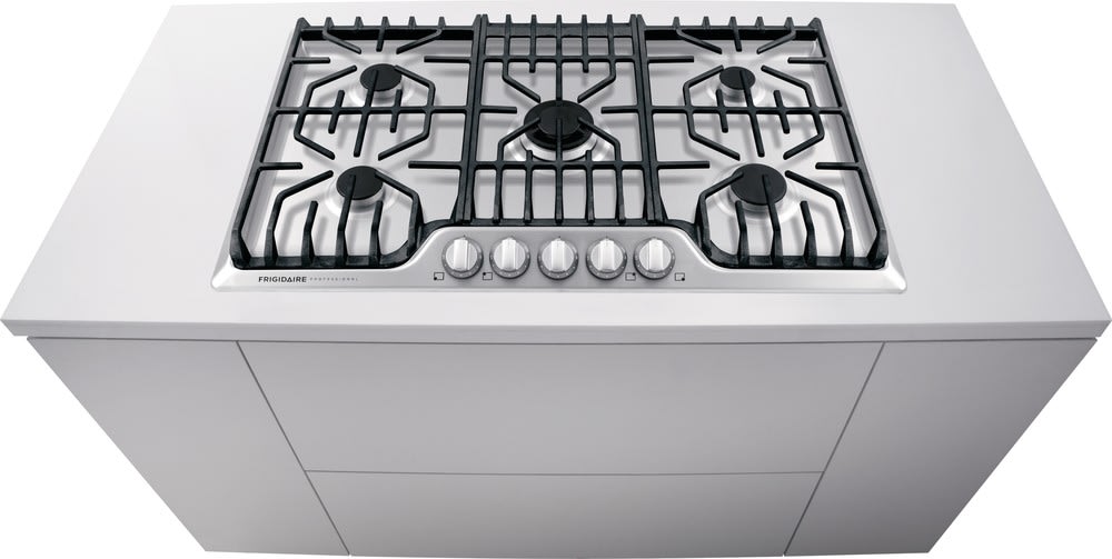 Frigidaire FPGC3677RS Gas Cooktop with 5 Sealed Burners, Continuous