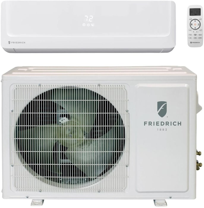 Friedrich Frhw123a 12000 Btu Single Zone Wall Mounted Smart Air Conditioning System With Heat Pump Customizable Schedules Precision Inverter Diamonblue Protection Fastpro And Energy Star