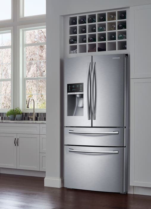 RF28HMEDBSR Samsung Stainless Steel 36" French Door Refrigerator w/LED