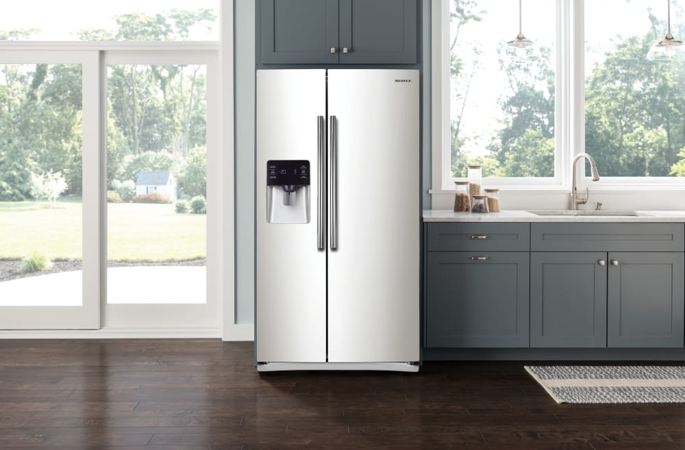 RH25H5611WW Samsung White Side by Side 36 Inch Refrigerator