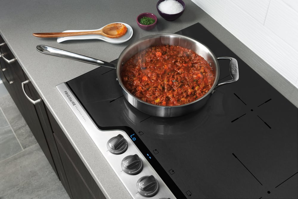 Frigidaire FPIC3077RF 30 Inch Induction Cooktop with 4 Cooking Zones, Up to 11,000 Watts, Black