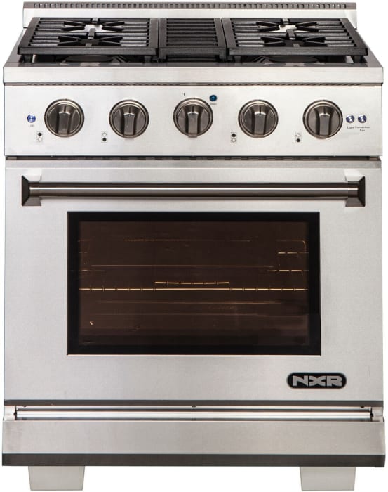 NXR AKD3001 30 Inch Professional Dual Fuel Range with 4 German