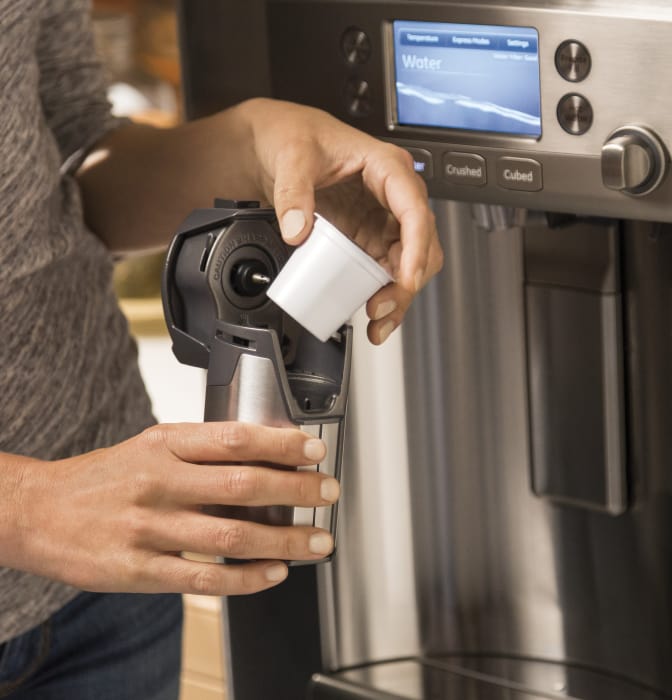 Cafe CYE22UP2MS1 36 Inch Counter Depth French Door Smart Refrigerator with 22.2 cu. ft. Capacity