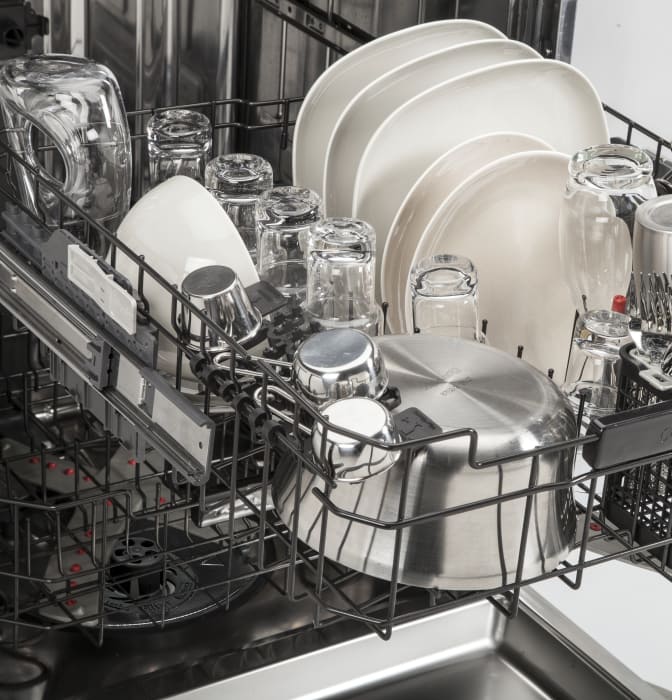 Cafe CDT835SSJSS 24 Inch Fully Integrated Dishwasher with Piranha™ Food