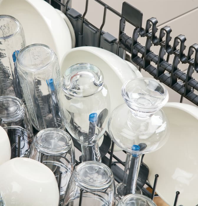 GE PDT750SSFSS 24 Inch Fully Integrated Dishwasher with Quad Blade Wash Arm, Bottle Wash Jets