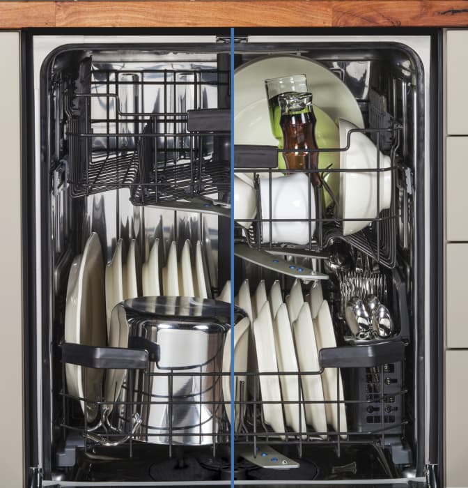 GE PDT750SSFSS 24 Inch Fully Integrated Dishwasher with Quad Blade Wash Arm, Bottle Wash Jets