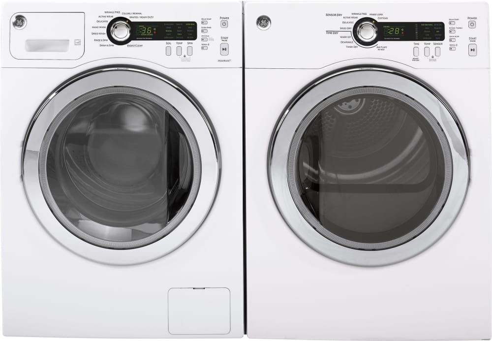 GE DCVH480EKWW 24 Inch Electric Dryer with Sensor Dry, Dewrinkle