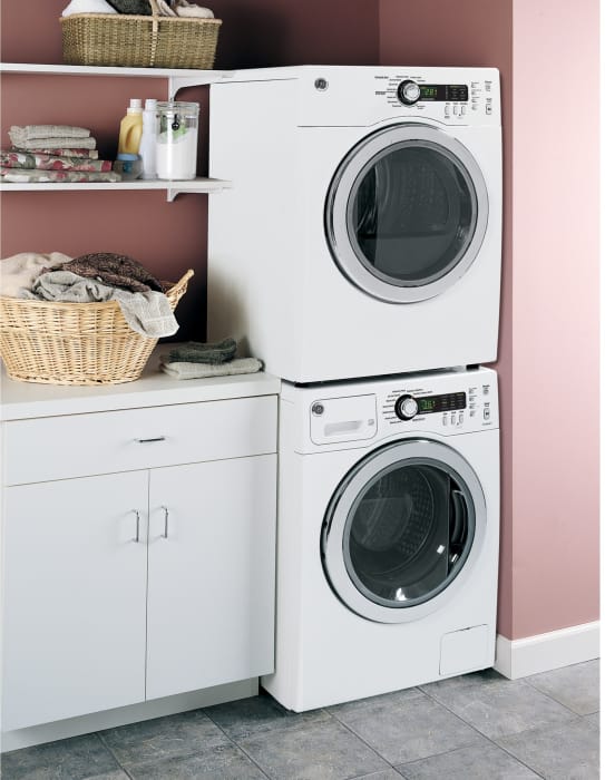GE DCVH480EKWW 24 Inch Electric Dryer with Sensor Dry, Dewrinkle