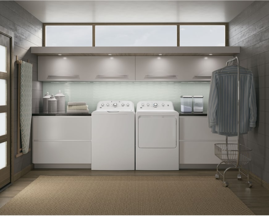 GE GTD42EASJWW 27 Inch Electric Dryer with 7.2 Cu. Ft. Capacity, 4 Dry