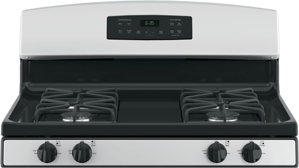 GE JGB635REKSS 30 Inch Freestanding Gas Range with 4 Sealed Burners, 5.0 cu. ft. Oven Capacity
