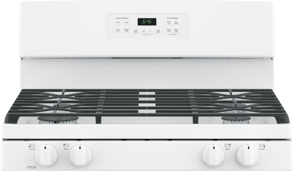 GE JGB645DEKWW 30 Inch FreeStanding Gas Range with Power Boil Burner