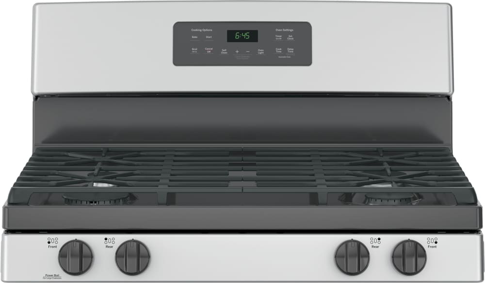 GE JGB645SEKSS 30 Inch FreeStanding Gas Range with 4 Sealed Burners, 5