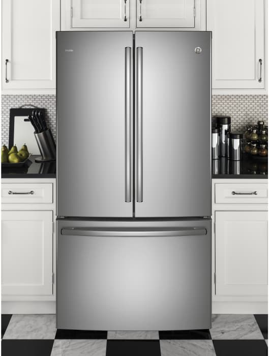 GE PWE23KSKSS 36 Inch Counter Depth French Door Refrigerator with 23.1