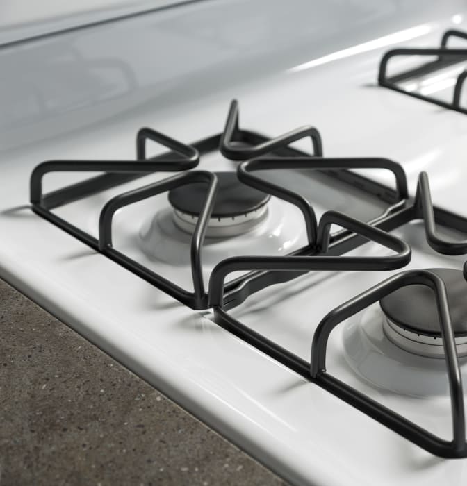 GE JGB635DEKWW 30 Inch Freestanding Gas Range with 4 Sealed Burners, 5.